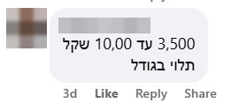 צילום מסך של תגובה מטושטשת